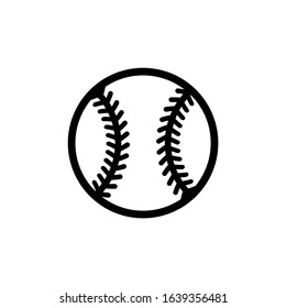 Baseball icon in trendy flat design