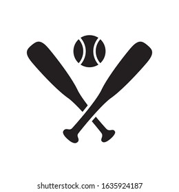 Baseball icon in trendy flat style design. Vector graphic illustration. Suitable for website design, logo, app, and ui. EPS 10.