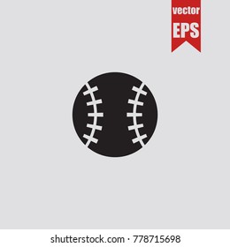 Baseball icon in trendy isolated on grey background.Vector illustration.