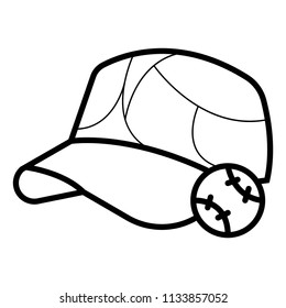 Baseball icon vector