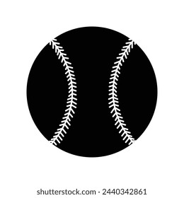 Baseball icon vector baseball ball illustration sports design element. Baseball ball icon. Black baseball ball sign on white background. Vector illustration. EPS file 201.