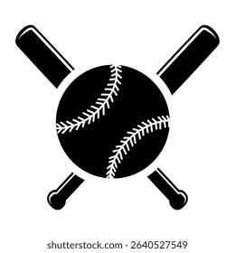 Baseball icon vector. Baseball bat illustration sign. Sport symbol. Softball logo.