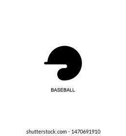 baseball icon vector black design