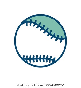 baseball icon vector design template in white background