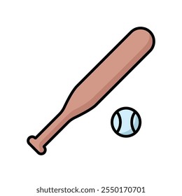 baseball icon vector design template simple and clean