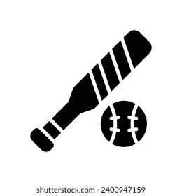 baseball icon. vector glyph icon for your website, mobile, presentation, and logo design.