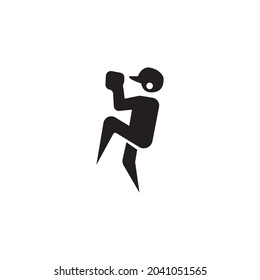 Baseball icon vector illustration logo design template