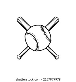 Vector de ícono de béisbol. Signo de ilustración de béisbol. Símbolo deportivo. Logo de Softball.