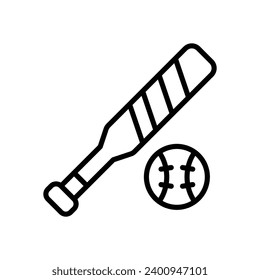 baseball icon. vector line icon for your website, mobile, presentation, and logo design.