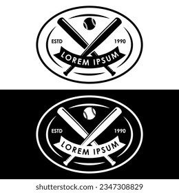 baseball icon vector logo template