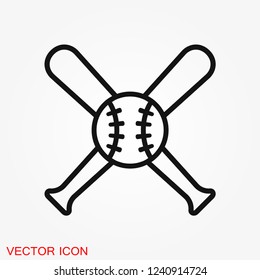 Baseball icon vector. Premium symbol icons. Vector illustration.