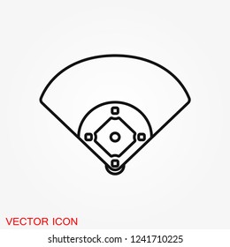 Baseball icon vector. Premium symbol icons. Vector illustration.