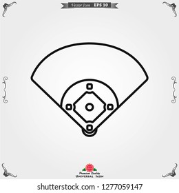 Baseball icon vector. Premium symbol icons. Vector illustration.