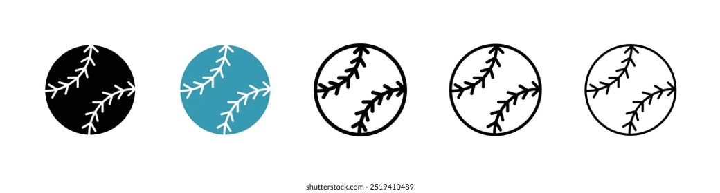 Baseball icon vector icon set. EPS 10