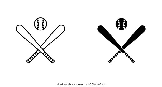 Baseball icons pack for apps and web UI designs