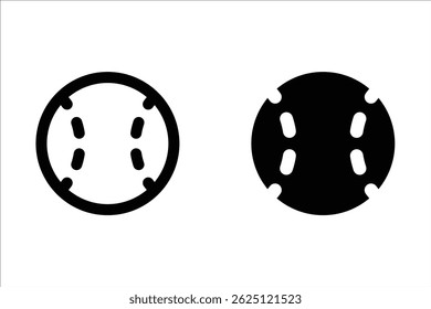 Conjunto de iconos de béisbol. para concepto móvil y Diseño web sobre fondo blanco
