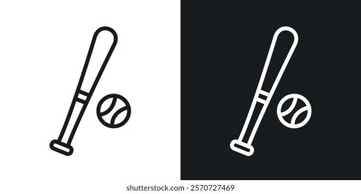 Baseball icons set vectors on white background.