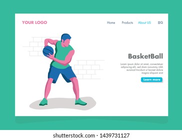 Baseball Illustration for landing page