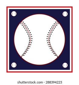 Baseball illustration Sticker