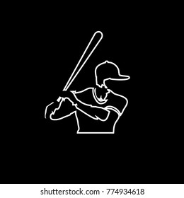 Baseball Illustration vector icon