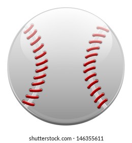 baseball isolated on white background