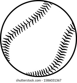 baseball isolated on white background. vector design