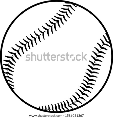 baseball isolated on white background. vector design