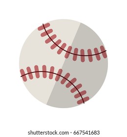 Baseball isolated on white with clipping path. Vector illustration isolated on white background ep10