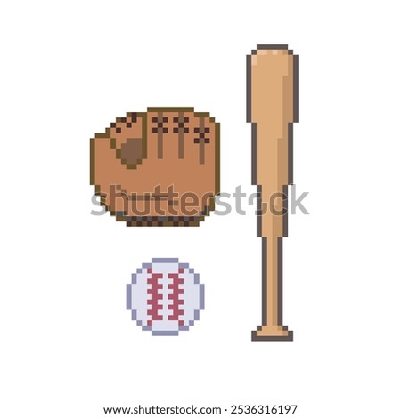 baseball item icon pixel art
