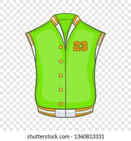 Baseball jacket icon in cartoon style isolated on background for any web design 