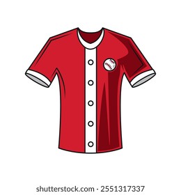 Baseball Jersey Uniform Symbol einzeln