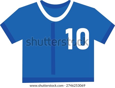 Baseball Jersey Uniform for Professional Athlete Vector