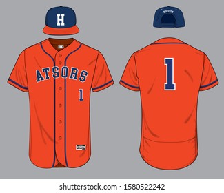 Baseball jersey uniform template mockup vector