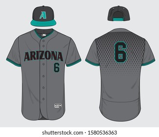 Baseball jersey uniform template mockup vector