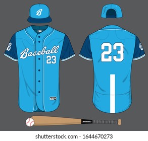 Baseball Jersey Uniform Template Mockup Vector