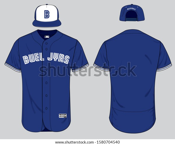 Baseball Jersey Uniform Template Mockup Vector Stock Vector (Royalty
