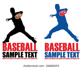 Baseball label - vector illustration