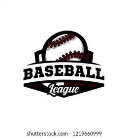 Baseball League Logo 02 Stock Vector (Royalty Free) 1219660999 ...