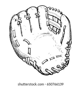 Baseball leather glove