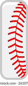 Baseball Letter Vector Element Alphabet I