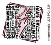 Baseball Lettering design with lightning bolt