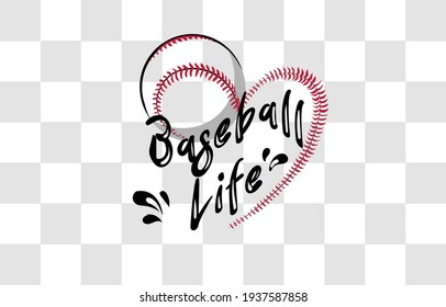 Baseball life t-shirt graphic designs, Creative print stamps, baseball typography emblems, sports logos, Vector