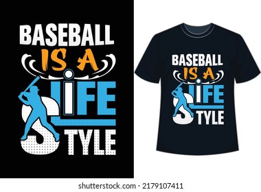 Baseball Lifestyle Custom Design, Die beste Baseball T-Shirt Design-Illustration.
Baseballliebhaber.