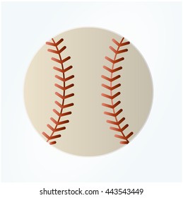 Baseball line art icon for sports apps and websites