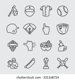 Baseball Line Icon