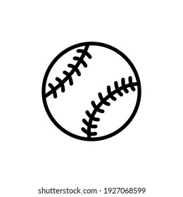 baseball line icon design vector template