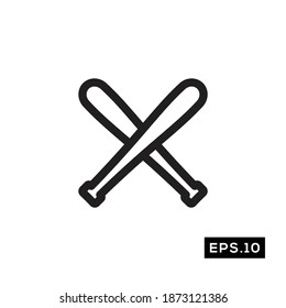 Baseball line Icon. Baseball Sign logo vector