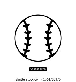 Baseball line icon vector illustration logo template for many purpose.
