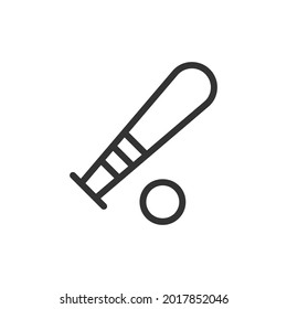 Baseball line icon. Web symbol for web and apps. Sign design in outline style. Baseball stroke object.