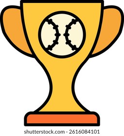 Baseball Line Vector Icon Design